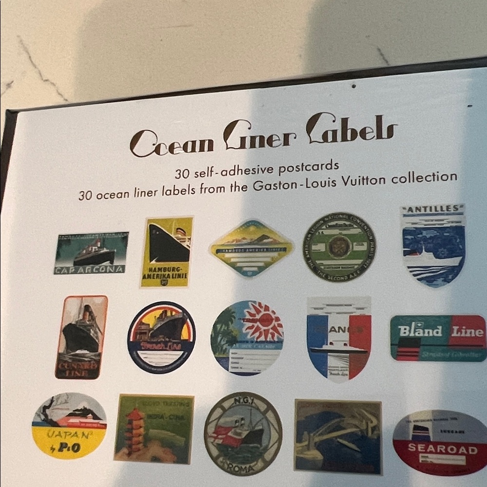 Ocean Liner Labels Postcard Set - Picture 2 of 3